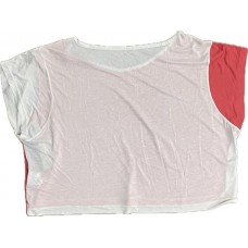 BLUSA TRINYS CROPPED TOP -ROSA/BRANCO